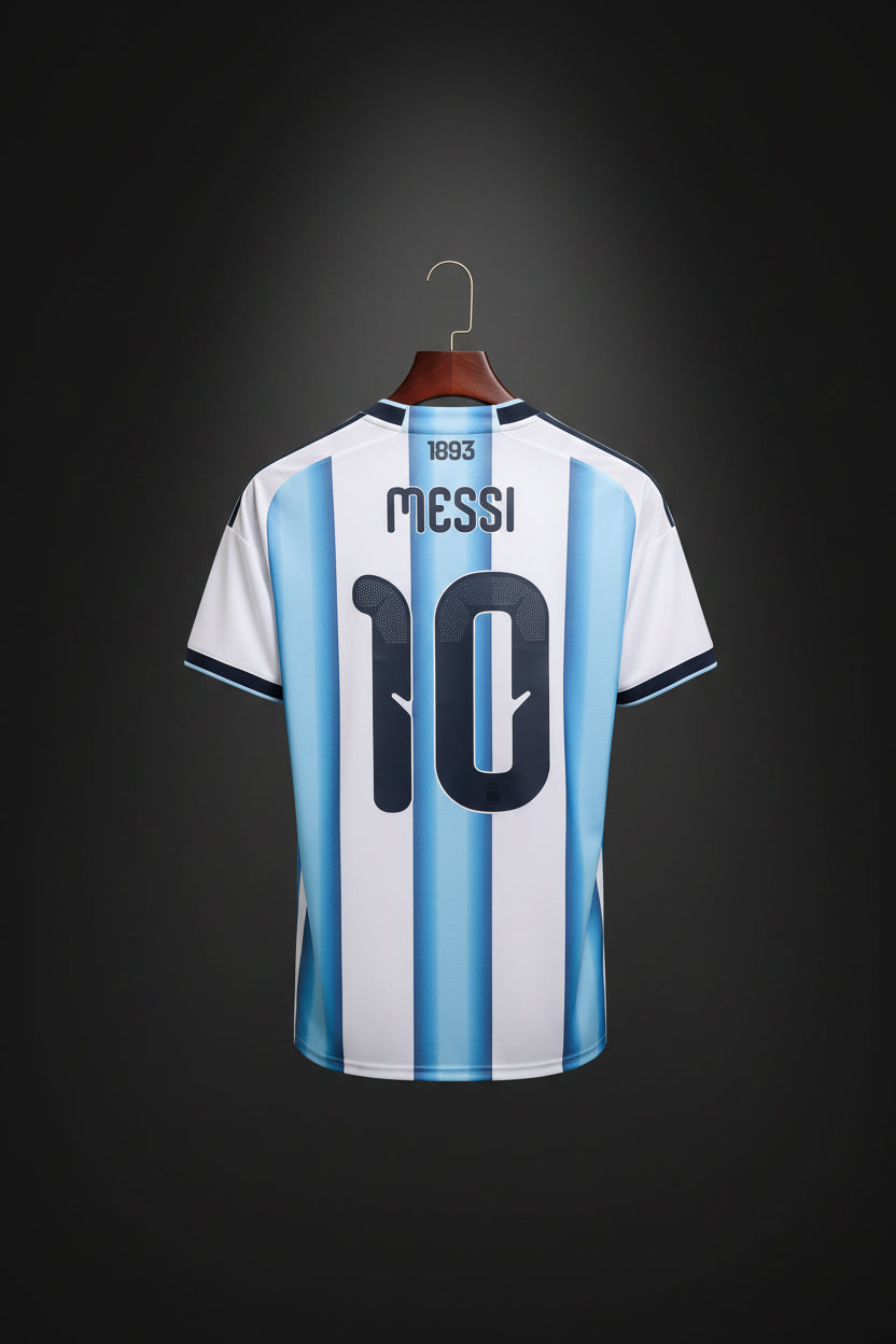 Argentina Home Jersey – Messi #10 (3-Star Edition)