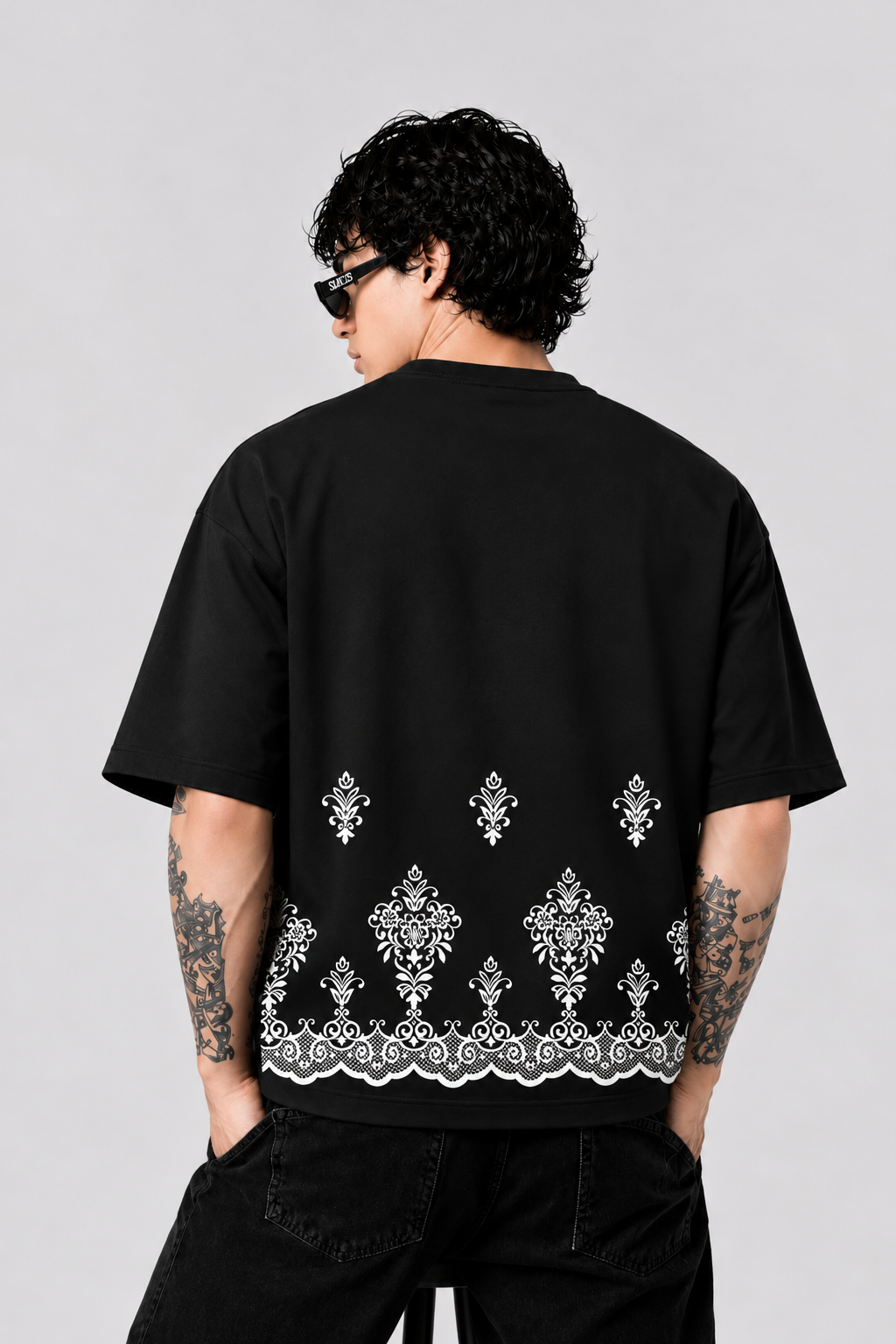 Baroque Border Oversized Tee