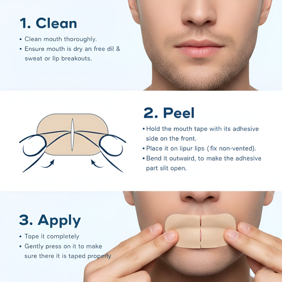 30 Pcs Mouth Tape: Snore Stopper for Better Sleep