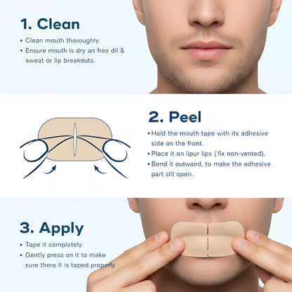 30 Pcs Mouth Tape: Snore Stopper for Better Sleep