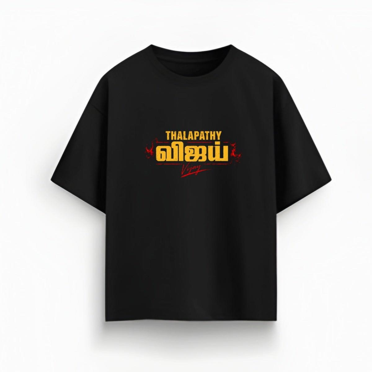 Thalapathy Vijay Oversized Graphic T-Shirt