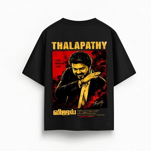 Thalapathy Vijay Oversized Graphic T-Shirt