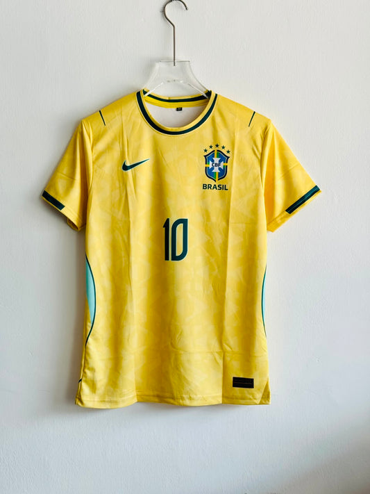 Premium Embroidered Brazil Jersey – Neymar Jr #10
