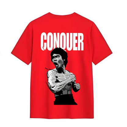 Bruce Lee "CONQUER" Oversized T-Shirt