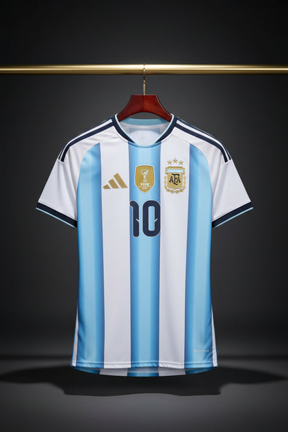 Argentina Home Jersey – Messi #10 (3-Star Edition)