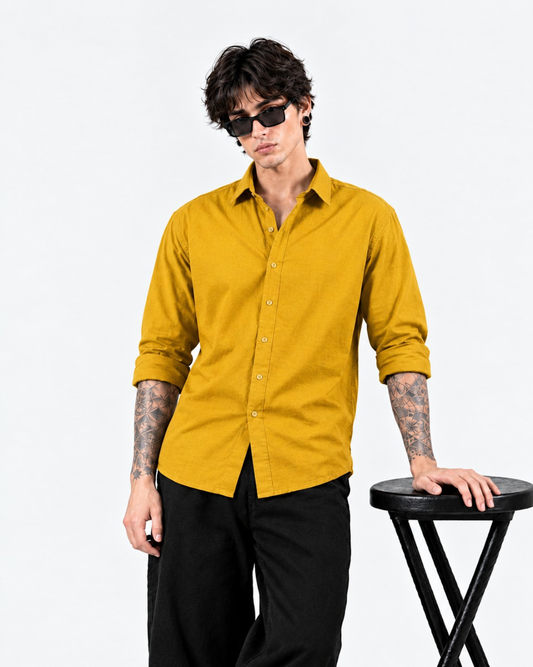 Mustard Yellow Oxford Shirt