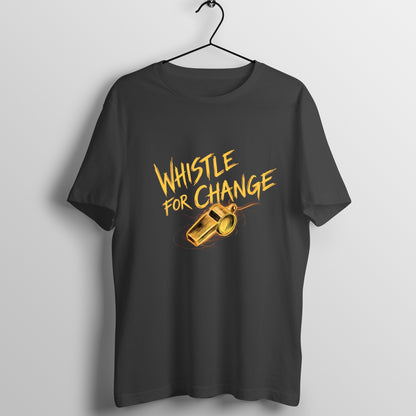 TVK Vijay: Whistle For Change – Round Neck Tshirt