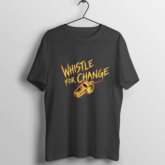 TVK Vijay: Whistle For Change – Round Neck Tshirt