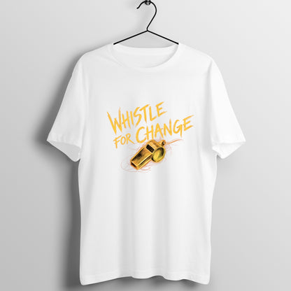 TVK Vijay: Whistle For Change – Round Neck Tshirt