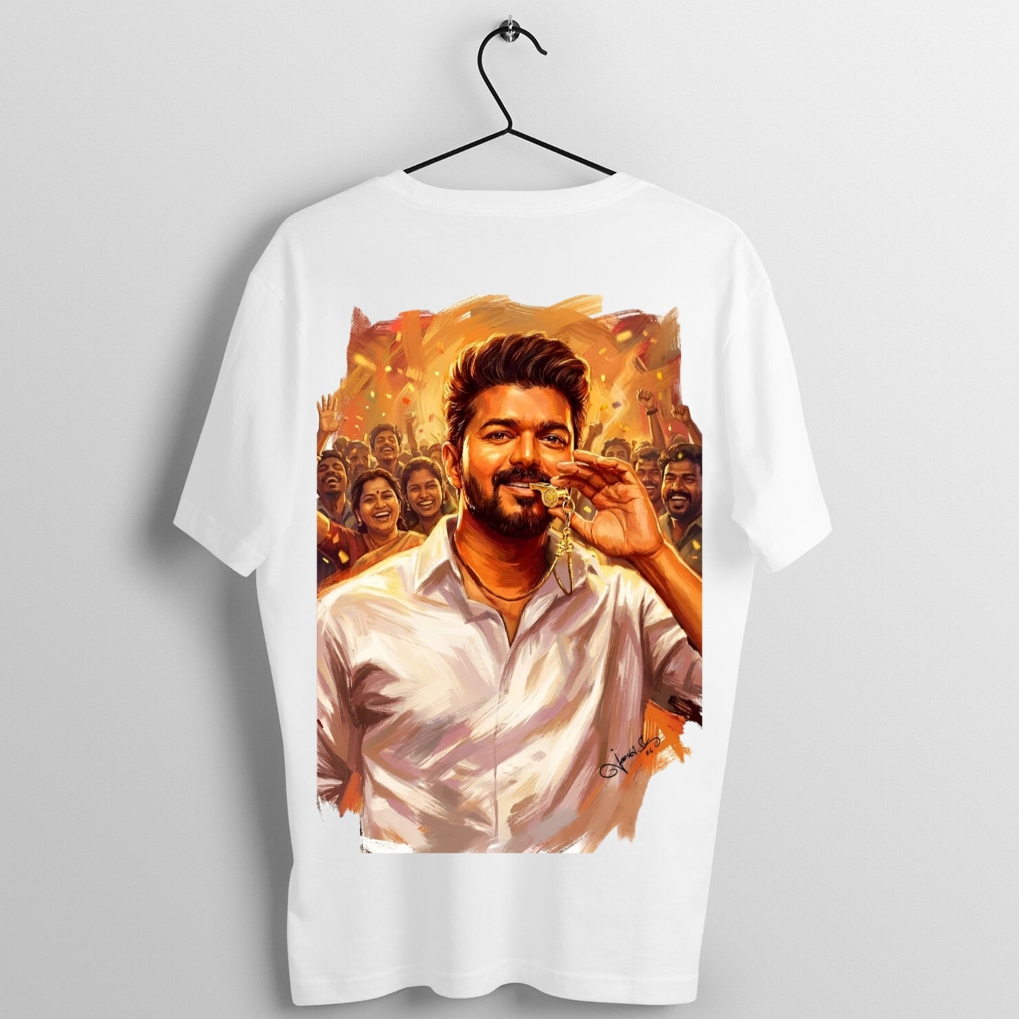 TVK Vijay: Whistle For Change – Round Neck Tshirt