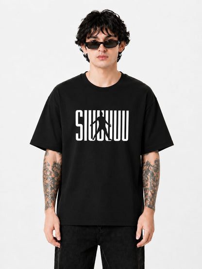 Ronaldo "SIUUU" Minimalist - Oversized Tee