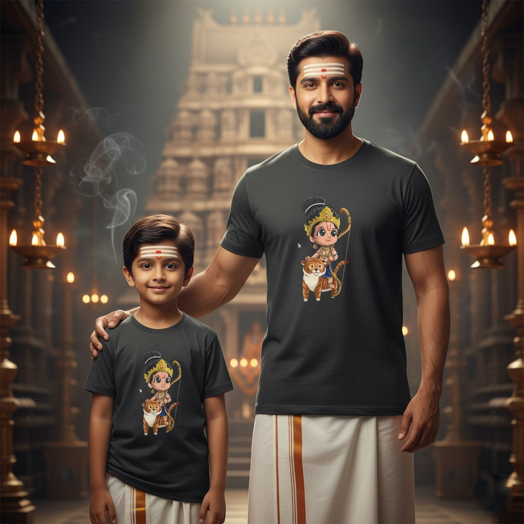 Little Ayyappa Warrior Kids Tshirt