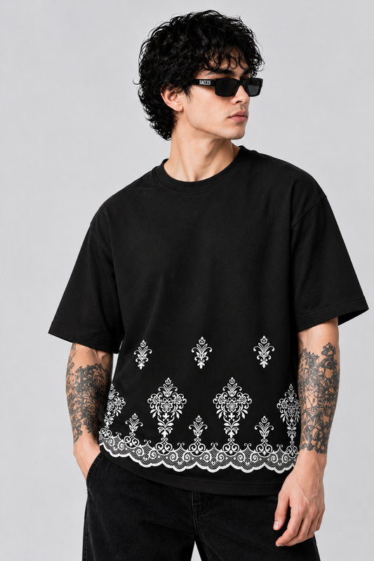 Baroque Border Oversized Tee