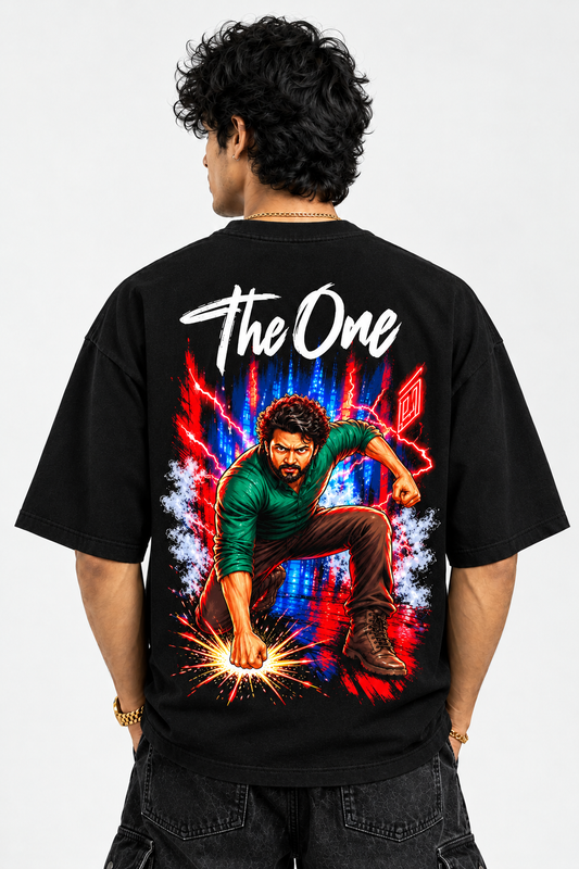 The One — Action Graphic Oversized Tee