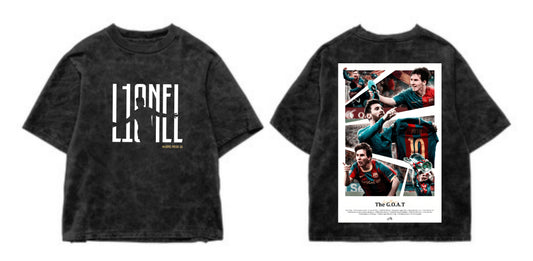 Lionel MESSI - Oversized Acidwash Tee