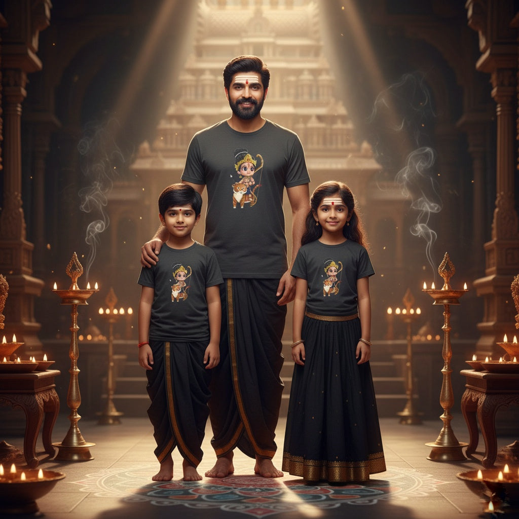 Little Ayyappa Warrior Adults Tee