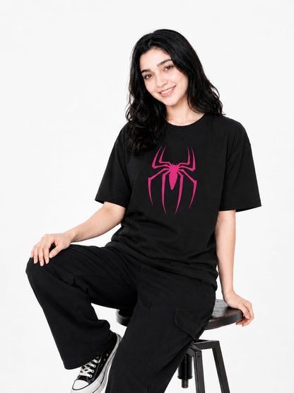 Spider-Girl Comic Panel Oversized Graphic T-Shirt