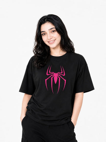 Spider-Girl Comic Panel Oversized Graphic T-Shirt