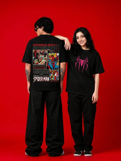 Spider-Man & Spider-Gwen Couple T-Shirt Combo (Set of 2)